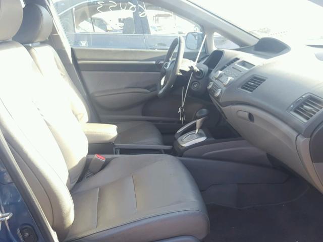 2HGFA1F99AH546992 - 2010 HONDA CIVIC EXL BLUE photo 5