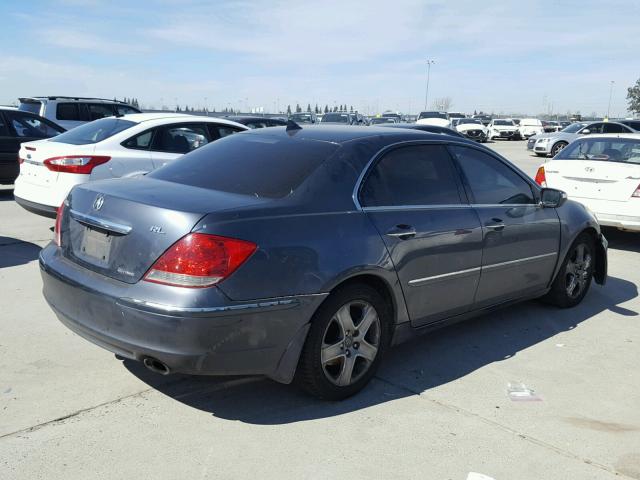 JH4KB16556C012405 - 2006 ACURA RL GRAY photo 4