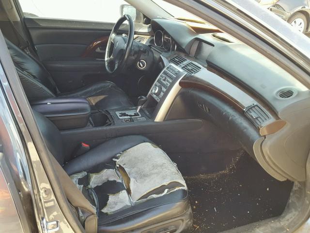 JH4KB16556C012405 - 2006 ACURA RL GRAY photo 5