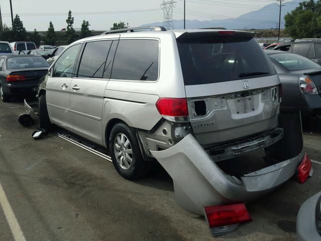 5FNRL38418B104825 - 2008 HONDA ODYSSEY EX SILVER photo 3