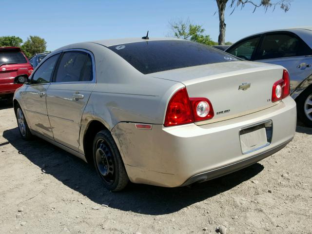 1G1ZG57B29F222632 - 2009 CHEVROLET MALIBU LS BEIGE photo 3