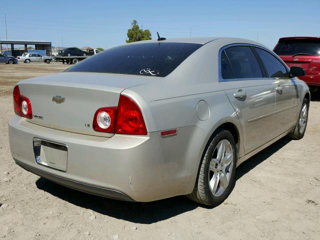 1G1ZG57B29F222632 - 2009 CHEVROLET MALIBU LS BEIGE photo 4