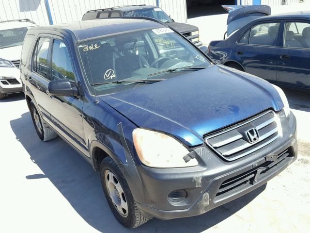 SHSRD68515U308665 - 2005 HONDA CR-V LX BLUE photo 1