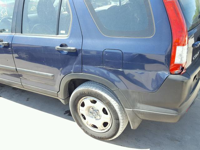 SHSRD68515U308665 - 2005 HONDA CR-V LX BLUE photo 9