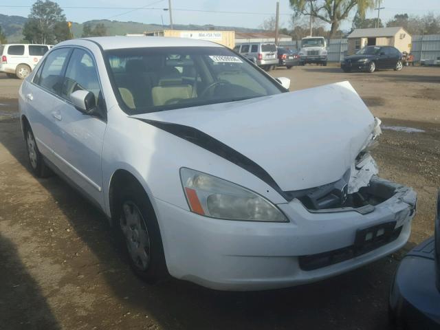 1HGCM56455A163674 - 2005 HONDA ACCORD LX WHITE photo 1