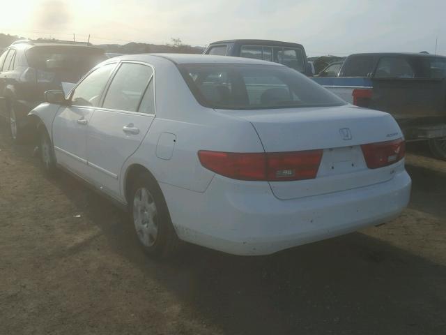 1HGCM56455A163674 - 2005 HONDA ACCORD LX WHITE photo 3