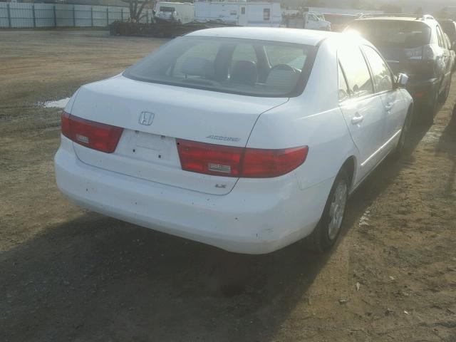 1HGCM56455A163674 - 2005 HONDA ACCORD LX WHITE photo 4