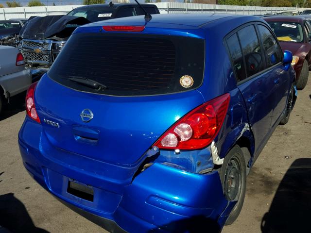 3N1BC1CP7CK265528 - 2012 NISSAN VERSA S BLUE photo 4