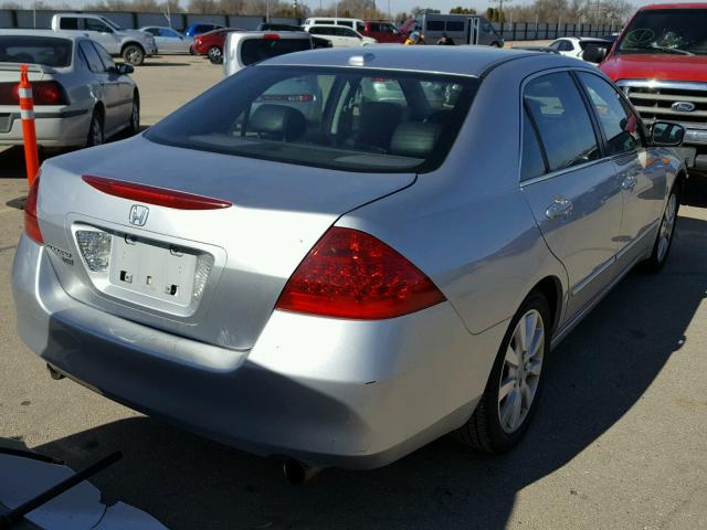 1HGCM66876A073016 - 2006 HONDA ACCORD EX SILVER photo 4