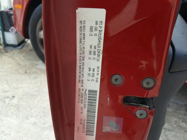 1P3ES46C01D176985 - 2001 PLYMOUTH NEON BASE 红色 照片 10