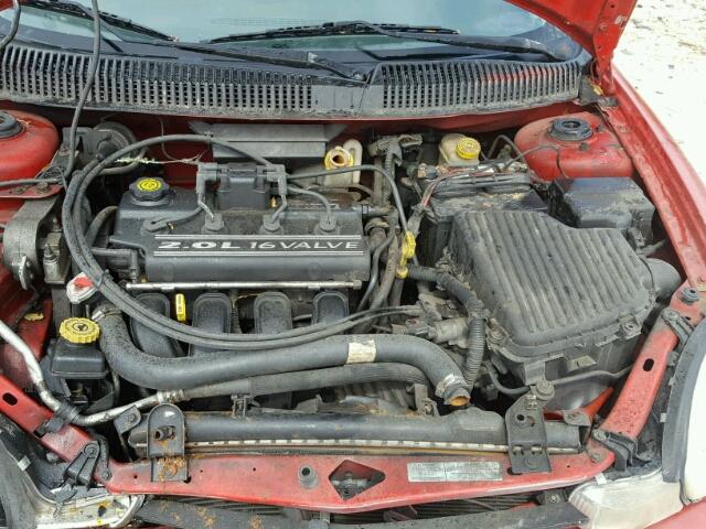 1P3ES46C01D176985 - 2001 PLYMOUTH NEON BASE 红色 照片 7
