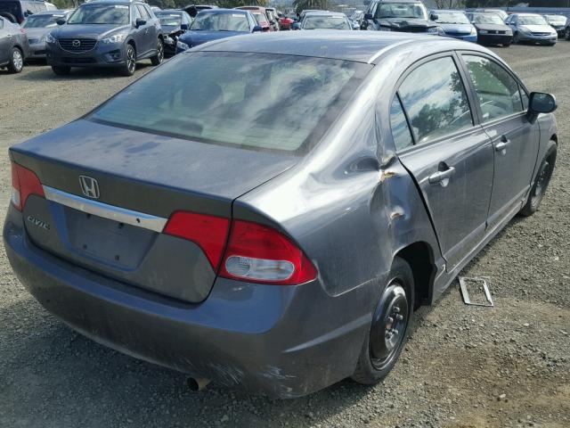 2HGFA1F53AH527271 - 2010 HONDA CIVIC LX CHARCOAL photo 4