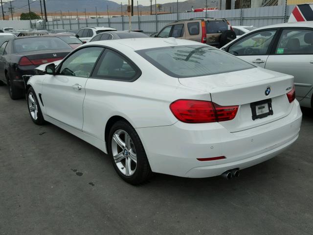 WBA3N7C53EF719971 - 2014 BMW 428 I WHITE photo 3