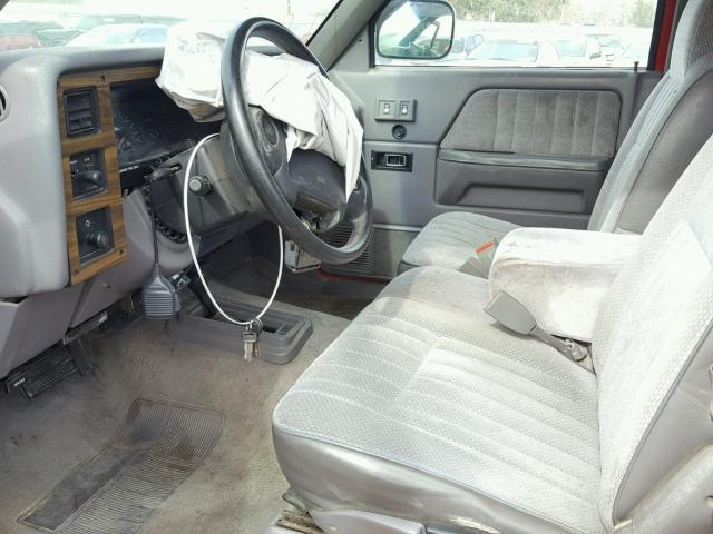 1B7GG23Y3RS626215 - 1994 DODGE DAKOTA RED photo 5