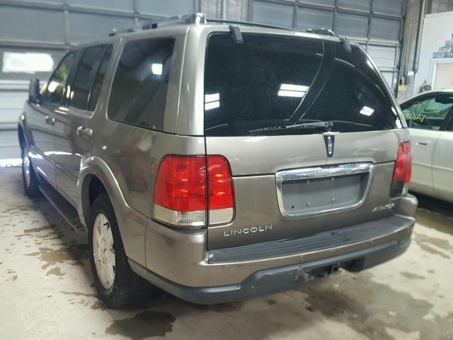 5LMEU68H33ZJ47672 - 2003 LINCOLN AVIATOR 金色 照片 3