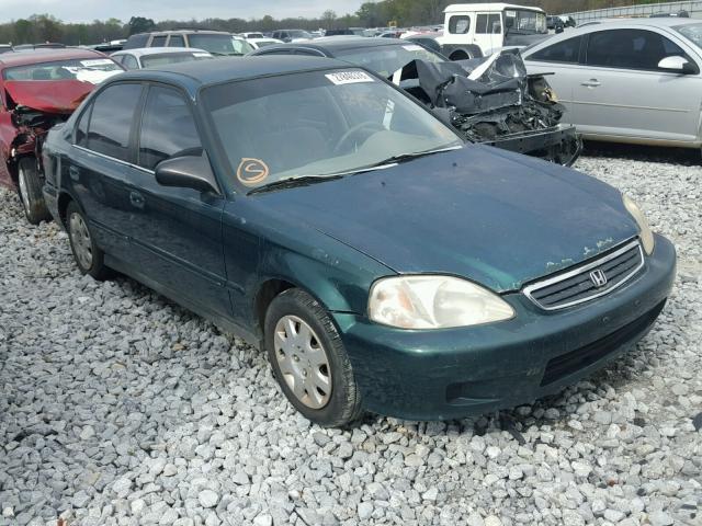 2HGEJ6618XH529130 - 1999 HONDA CIVIC BASE GREEN photo 1
