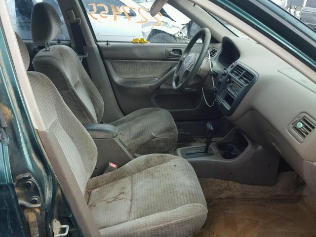 2HGEJ6618XH529130 - 1999 HONDA CIVIC BASE GREEN photo 5