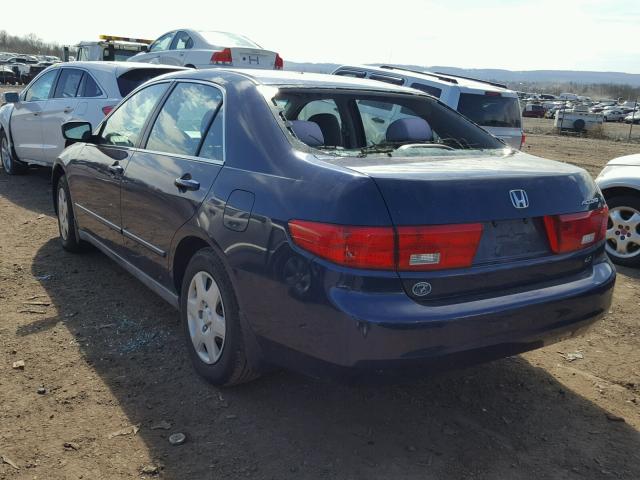 1HGCM56465L003579 - 2005 HONDA ACCORD LX BLUE photo 3