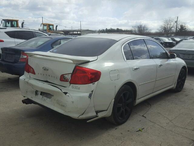 JNKCV51F76M616597 - 2006 INFINITI G35 WHITE photo 4