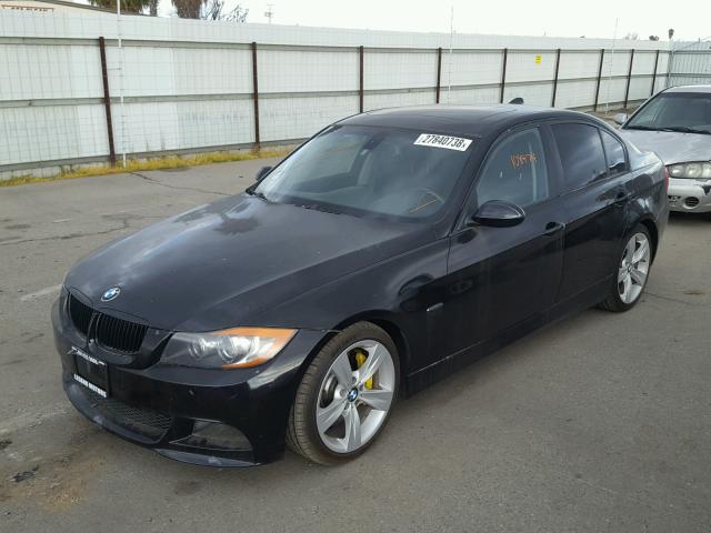 WBAVB73528KY62908 - 2008 BMW 335 I BLACK photo 2