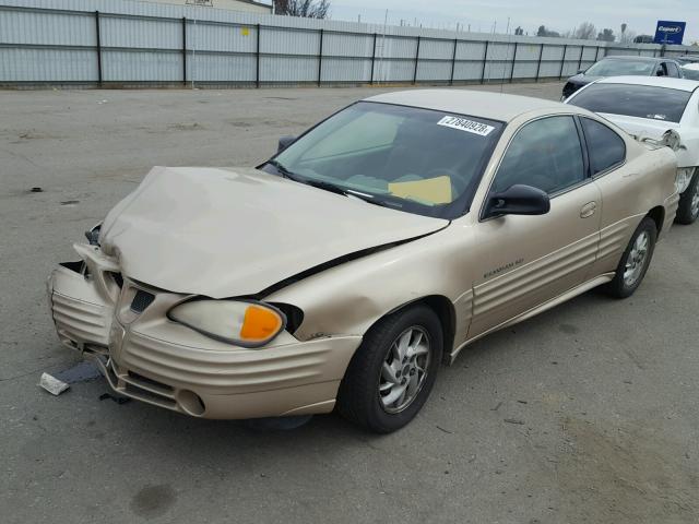 1G2NF12E01M506753 - 2001 PONTIAC GRAND AM S Qızıl foto 2