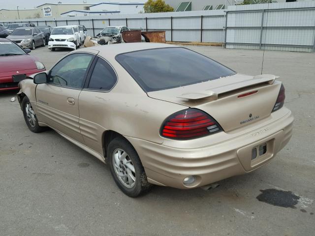 1G2NF12E01M506753 - 2001 PONTIAC GRAND AM S Qızıl foto 3