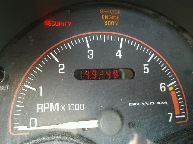 1G2NF12E01M506753 - 2001 PONTIAC GRAND AM S Qızıl foto 8