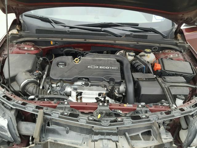 1G1ZB5ST5GF190951 - 2016 CHEVROLET MALIBU LS მუქწითელი ფოტო 7