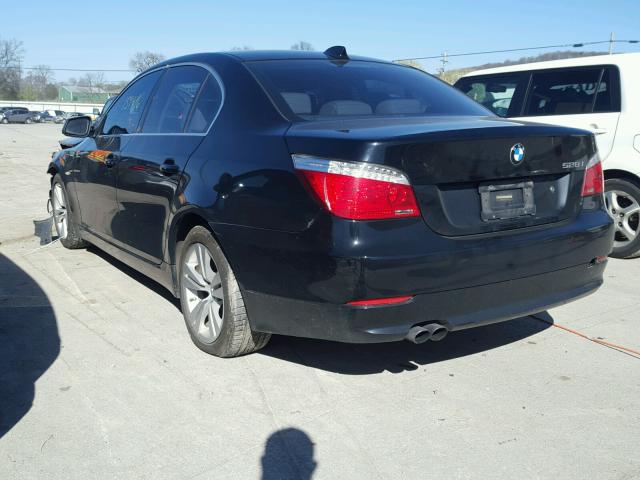 WBANU5C56AC364855 - 2010 BMW 528 I BLACK photo 3