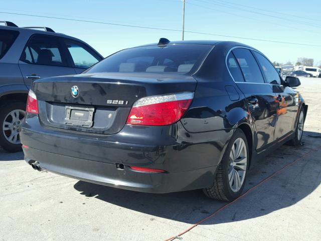 WBANU5C56AC364855 - 2010 BMW 528 I BLACK photo 4