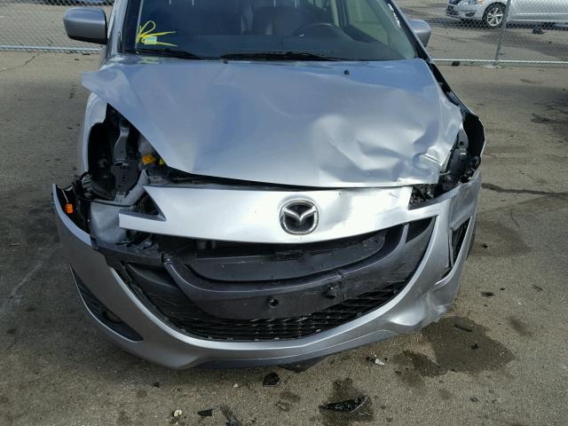 JM1CW2DL6C0133507 - 2012 MAZDA 5 SILVER photo 9