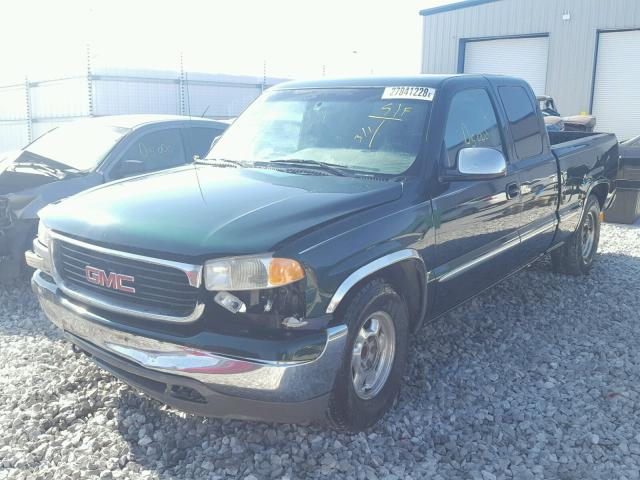 2GTEC19T511335017 - 2001 GMC NEW SIERRA GREEN photo 2