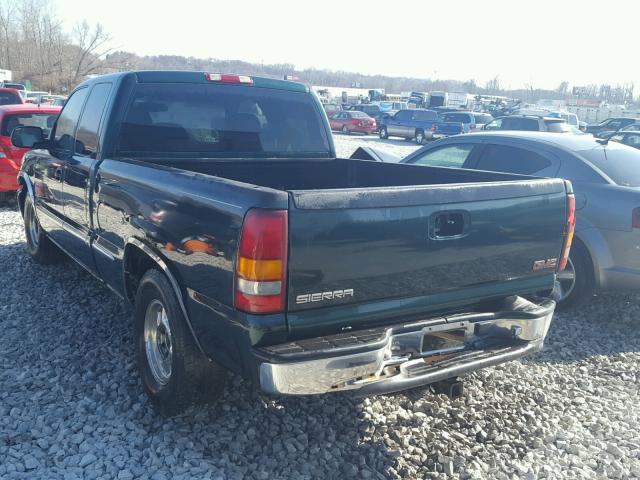 2GTEC19T511335017 - 2001 GMC NEW SIERRA GREEN photo 3