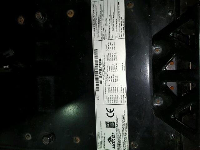 4UF14SNW3ET108046 - 2014 ARCT ZR SNOPRO ნარინჯისფერი ფოტო 10