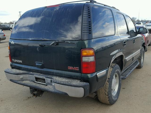 1GKEK13TX1R154406 - 2001 GMC YUKON GREEN photo 4