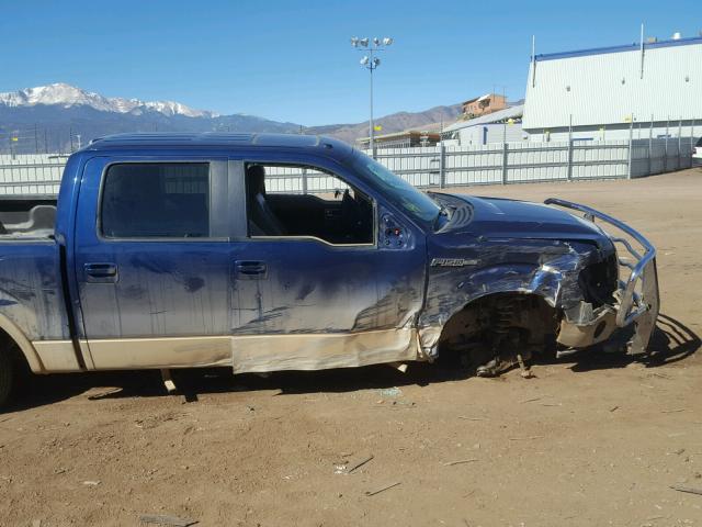 1FTPW14V89KC94760 - 2009 FORD F150 SUPER BLUE photo 9