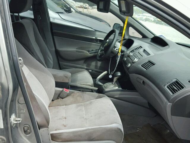 1HGFA16887L033624 - 2007 HONDA CIVIC EX ნაცრისფერი ფოტო 5