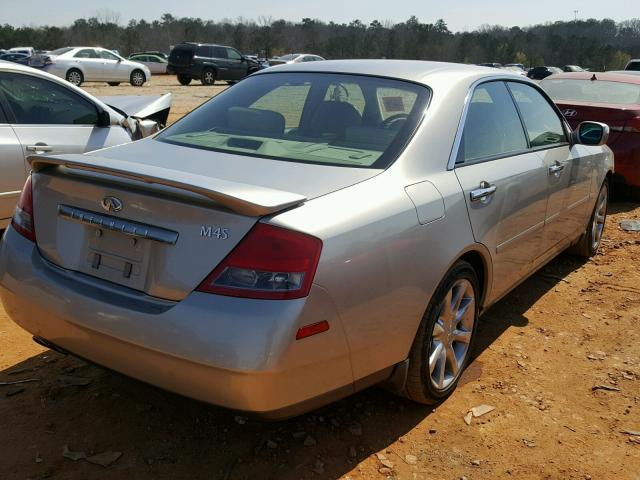 JNKAY41E84M401291 - 2004 INFINITI M45 TAN photo 4