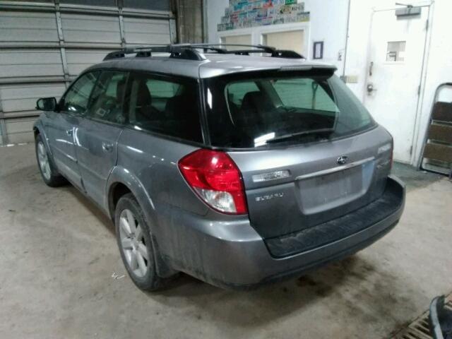 4S4BP62C487339597 - 2008 SUBARU OUTBACK 2. GRAY photo 3