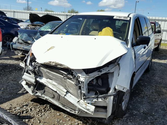 5FNRL38289B001515 - 2009 HONDA ODYSSEY LX WHITE photo 2