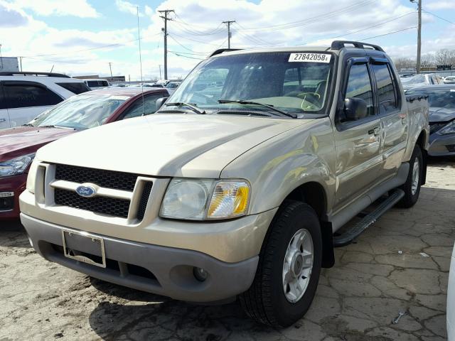 1FMZU67E52UC70350 - 2002 FORD EXPLORER S GOLD photo 2