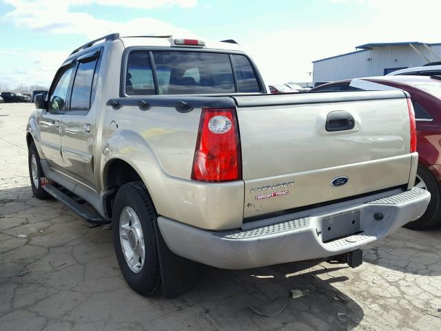 1FMZU67E52UC70350 - 2002 FORD EXPLORER S GOLD photo 3