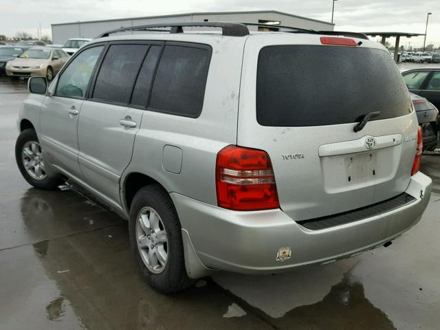 JTEGD21AX30071177 - 2003 TOYOTA HIGHLANDER SILVER photo 3