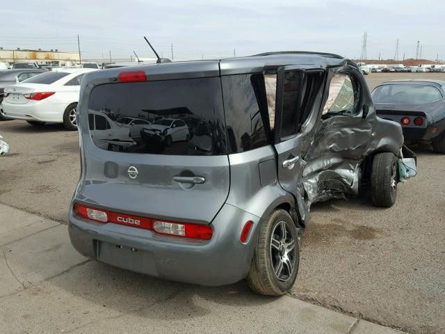 JN8AZ2KR5BT206003 - 2011 NISSAN CUBE BASE GRAY photo 4