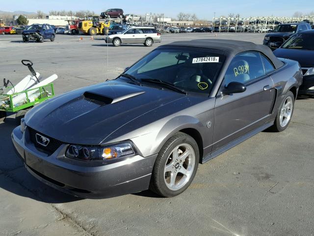 1FAFP45X84F171560 - 2004 FORD MUSTANG GT GRAY photo 2