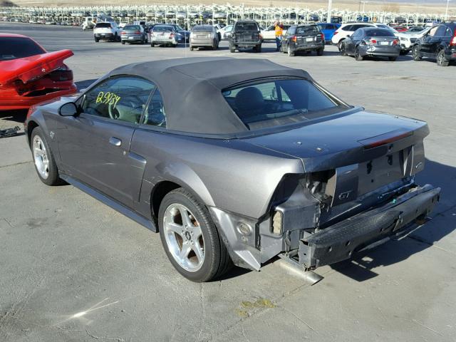 1FAFP45X84F171560 - 2004 FORD MUSTANG GT GRAY photo 3