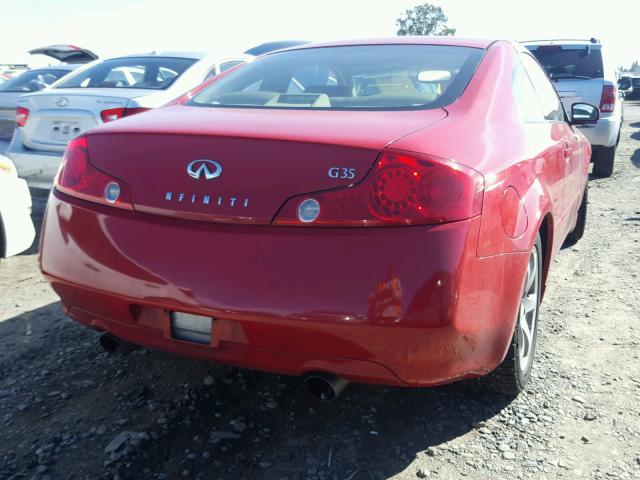 JNKCV54E83M203912 - 2003 INFINITI G35 RED photo 4