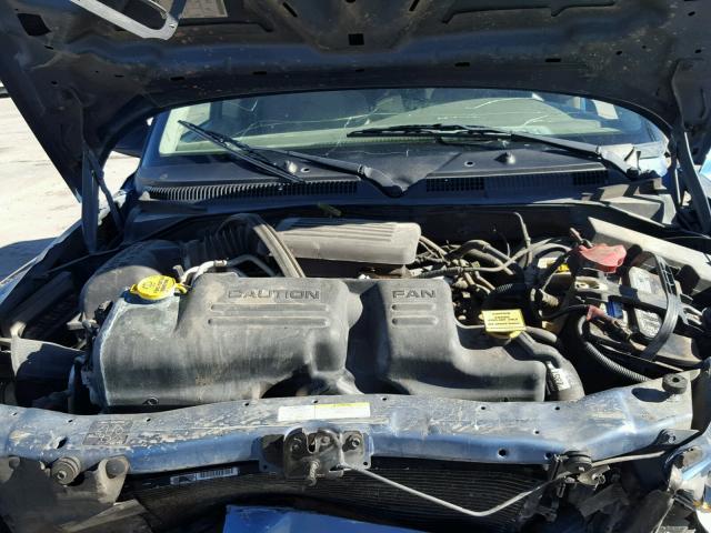 1B4HS38N12F207282 - 2002 DODGE DURANGO SP BLUE photo 7