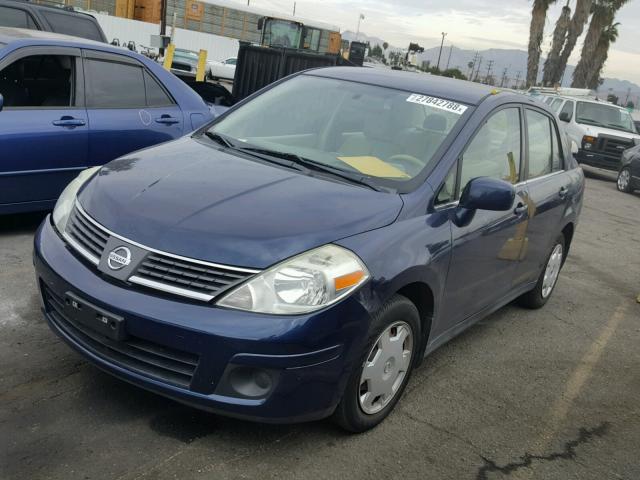 3N1BC11E59L361887 - 2009 NISSAN VERSA S BLUE photo 2