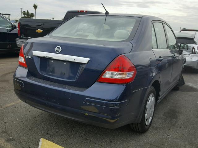 3N1BC11E59L361887 - 2009 NISSAN VERSA S BLUE photo 4